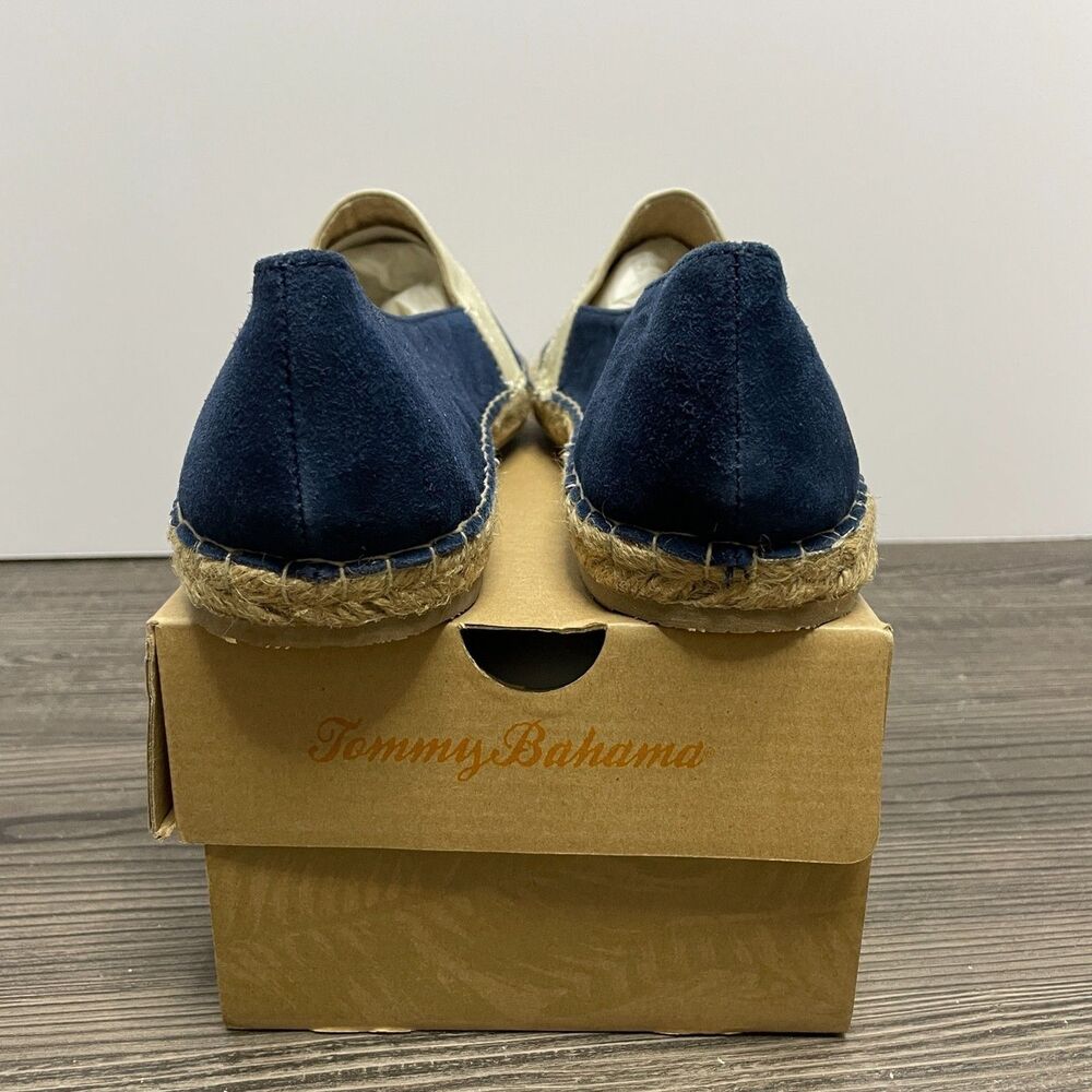 Tommy Bahama Womens 10 Vista Slip On Flats NIB Navy Blue - Picture 3 of 6